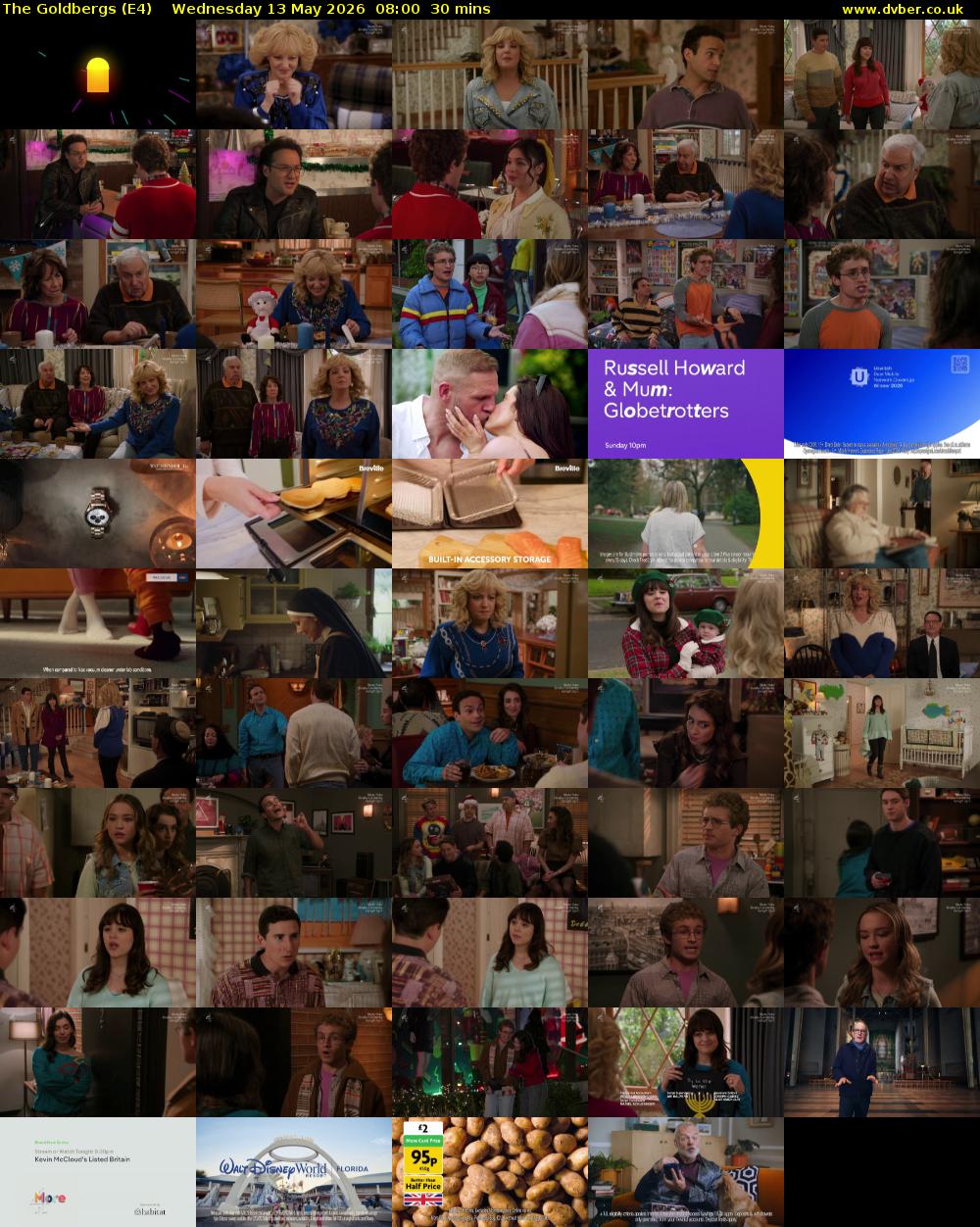 The Goldbergs (E4) Wednesday 13 May 2026 08:00 - 08:30