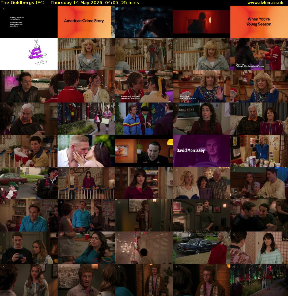 The Goldbergs (E4) Thursday 14 May 2026 04:05 - 04:30
