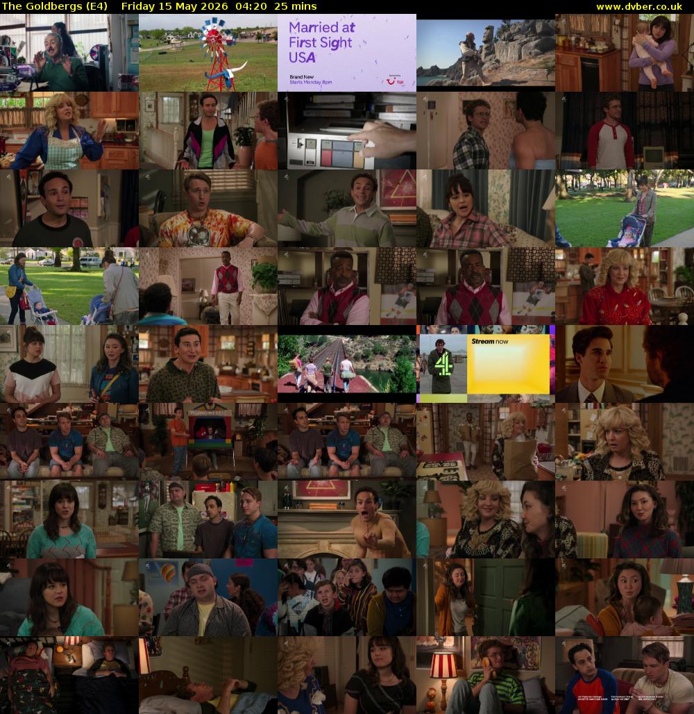 The Goldbergs (E4) Friday 15 May 2026 04:20 - 04:45
