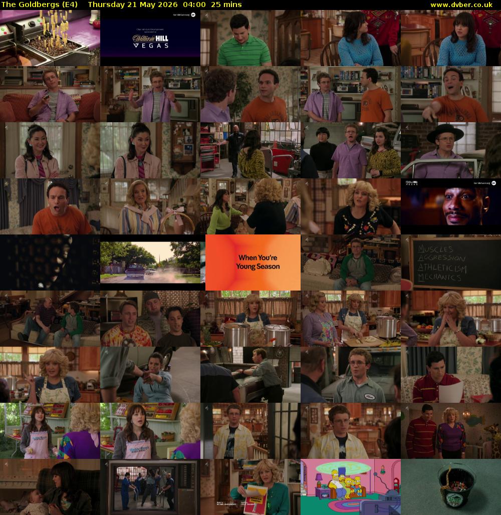 The Goldbergs (E4) Thursday 21 May 2026 04:00 - 04:25
