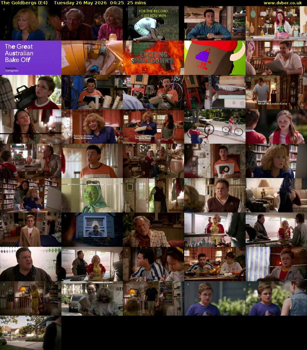The Goldbergs (E4) Tuesday 26 May 2026 04:25 - 04:50