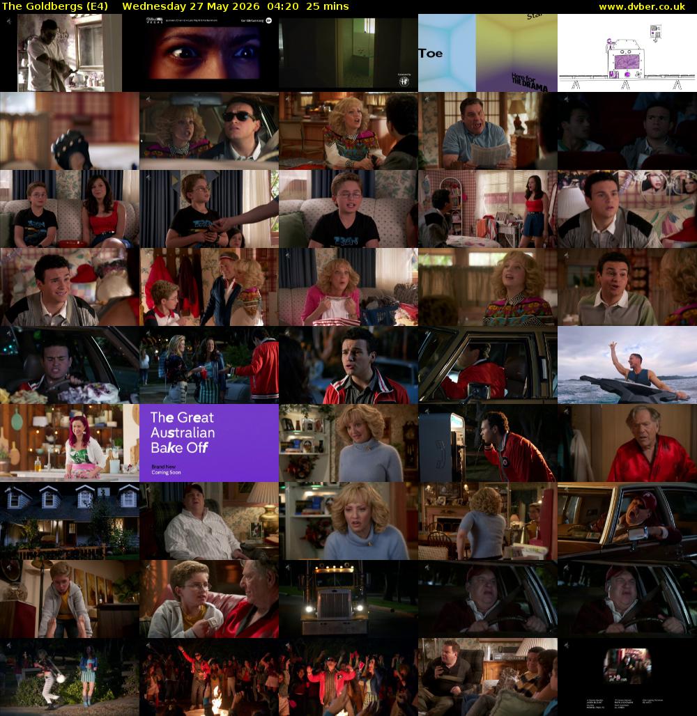 The Goldbergs (E4) Wednesday 27 May 2026 04:20 - 04:45
