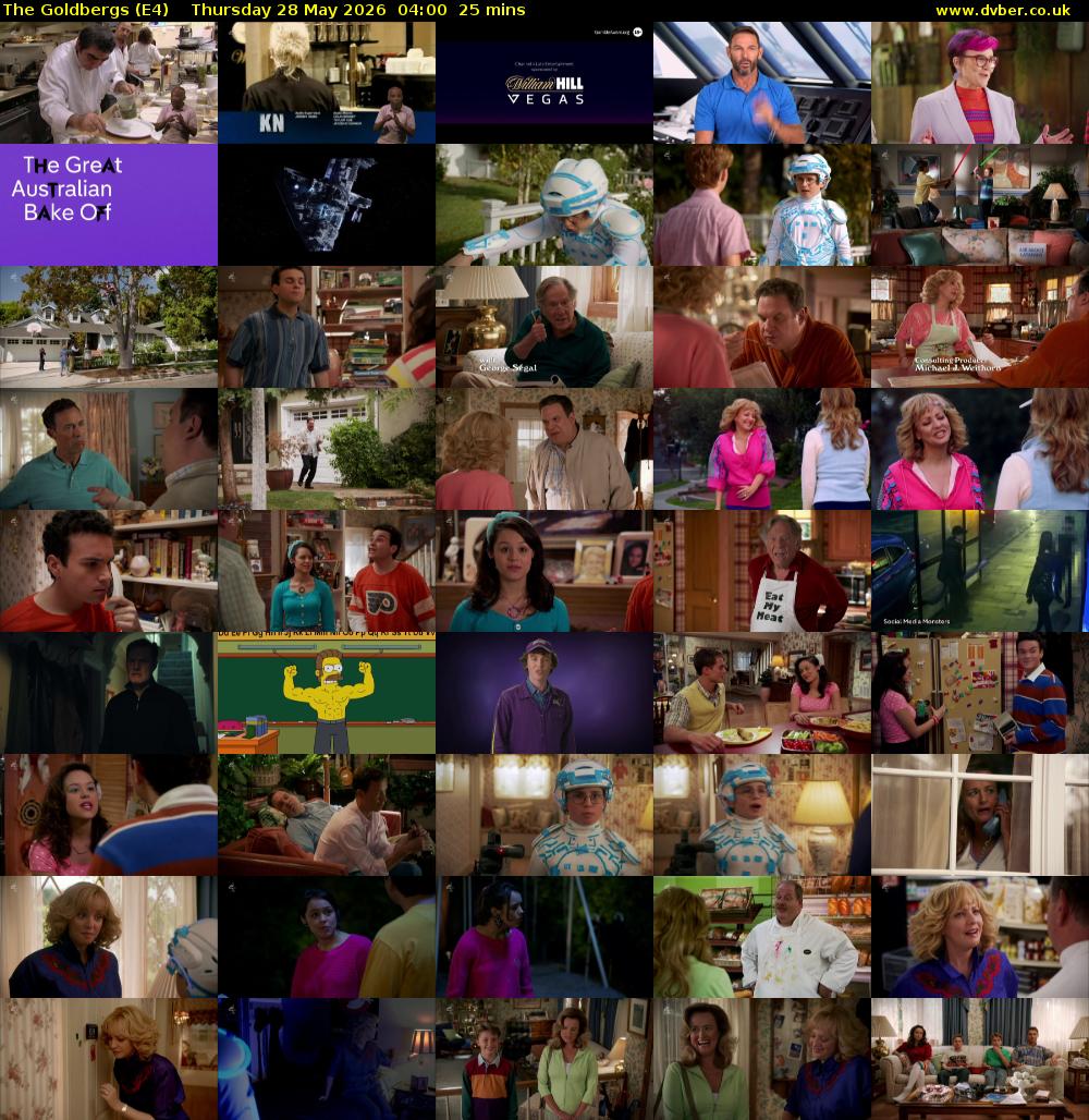 The Goldbergs (E4) Thursday 28 May 2026 04:00 - 04:25