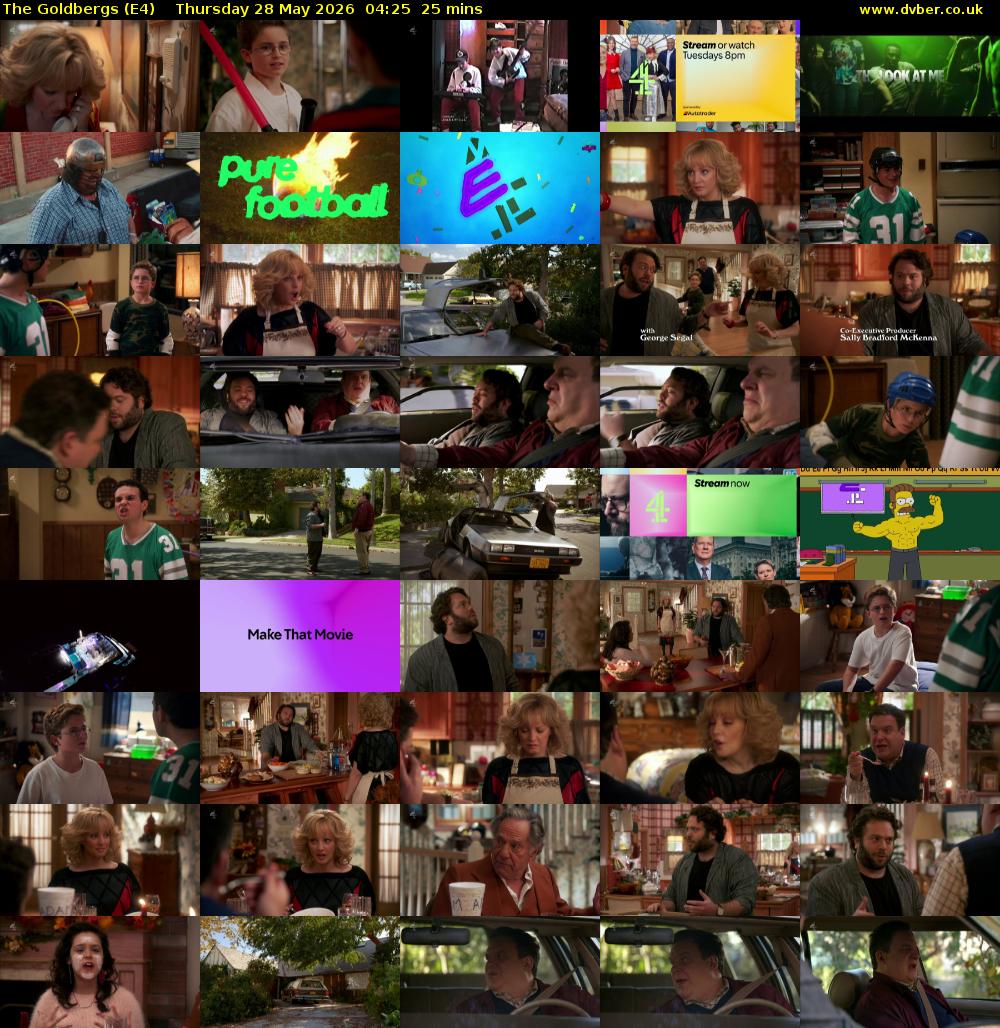 The Goldbergs (E4) Thursday 28 May 2026 04:25 - 04:50