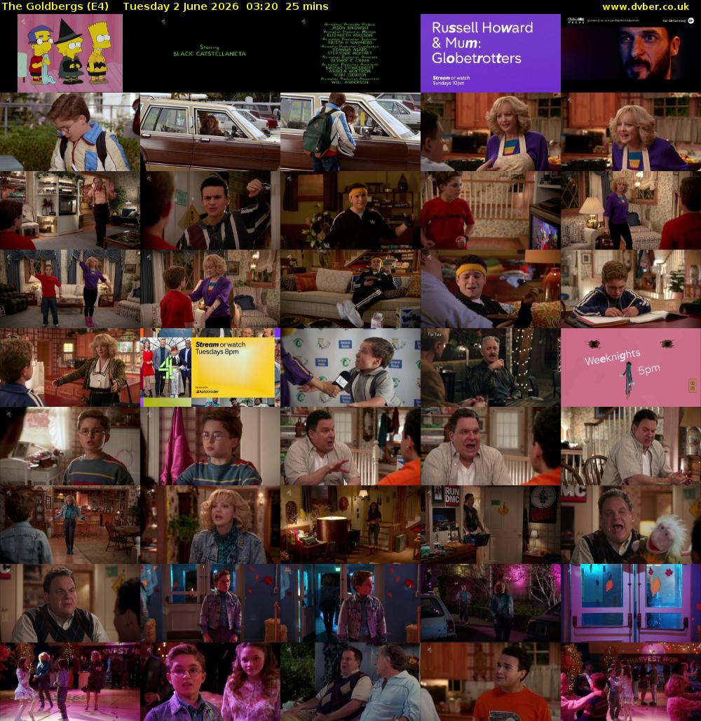 The Goldbergs (E4) Tuesday 2 June 2026 03:20 - 03:45