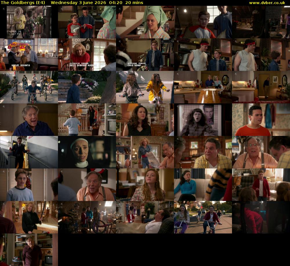 The Goldbergs (E4) Wednesday 3 June 2026 04:20 - 04:40