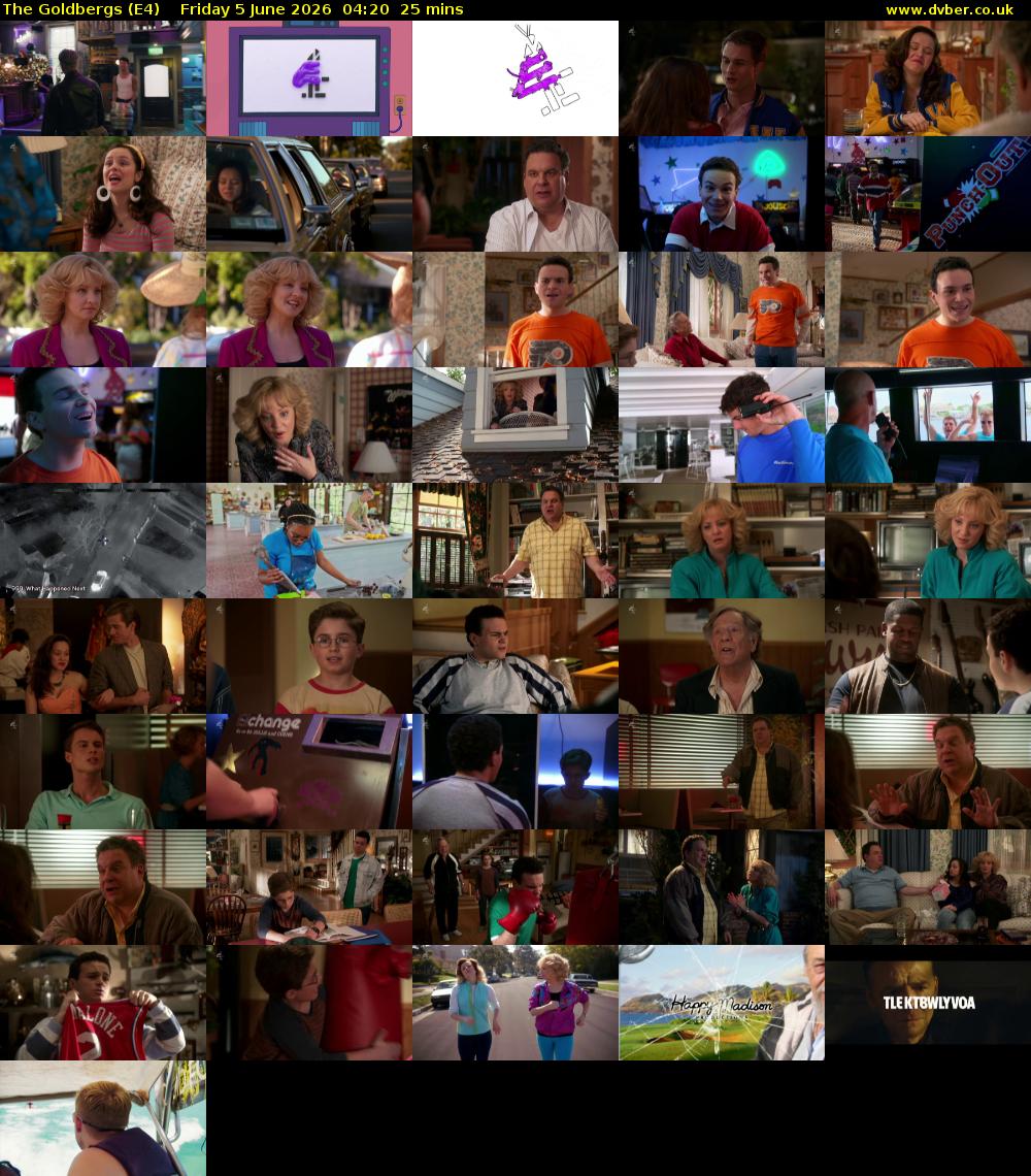 The Goldbergs (E4) Friday 5 June 2026 04:20 - 04:45