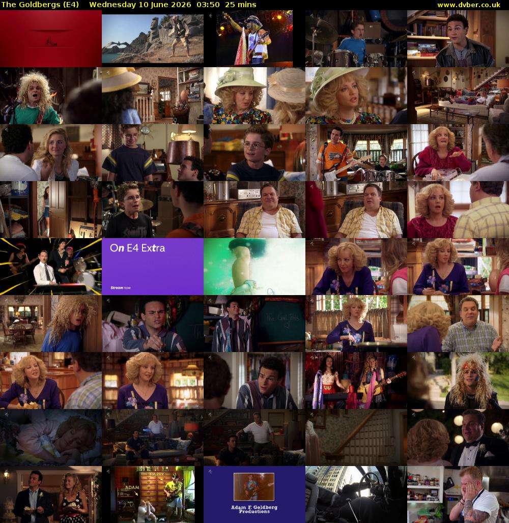 The Goldbergs (E4) Wednesday 10 June 2026 03:50 - 04:15