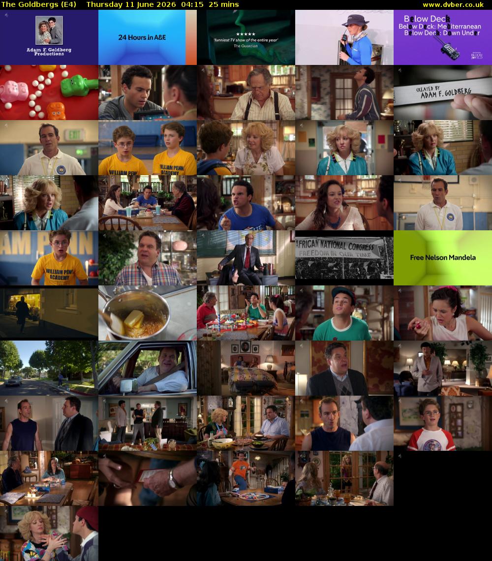 The Goldbergs (E4) Thursday 11 June 2026 04:15 - 04:40