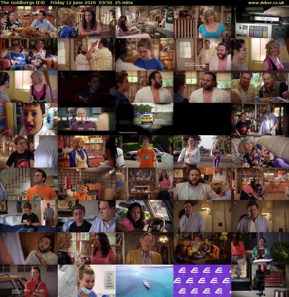 The Goldbergs (E4) Friday 12 June 2026 03:50 - 04:15