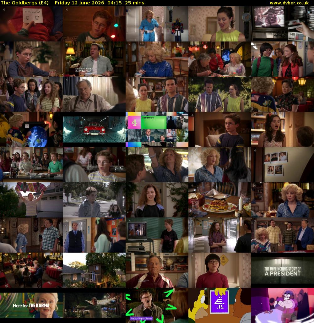 The Goldbergs (E4) Friday 12 June 2026 04:15 - 04:40