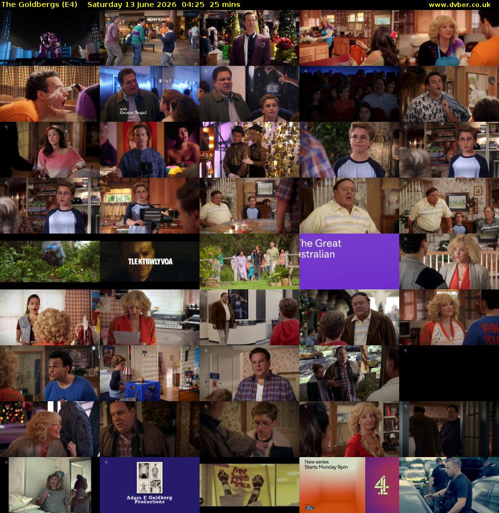 The Goldbergs (E4) Saturday 13 June 2026 04:25 - 04:50