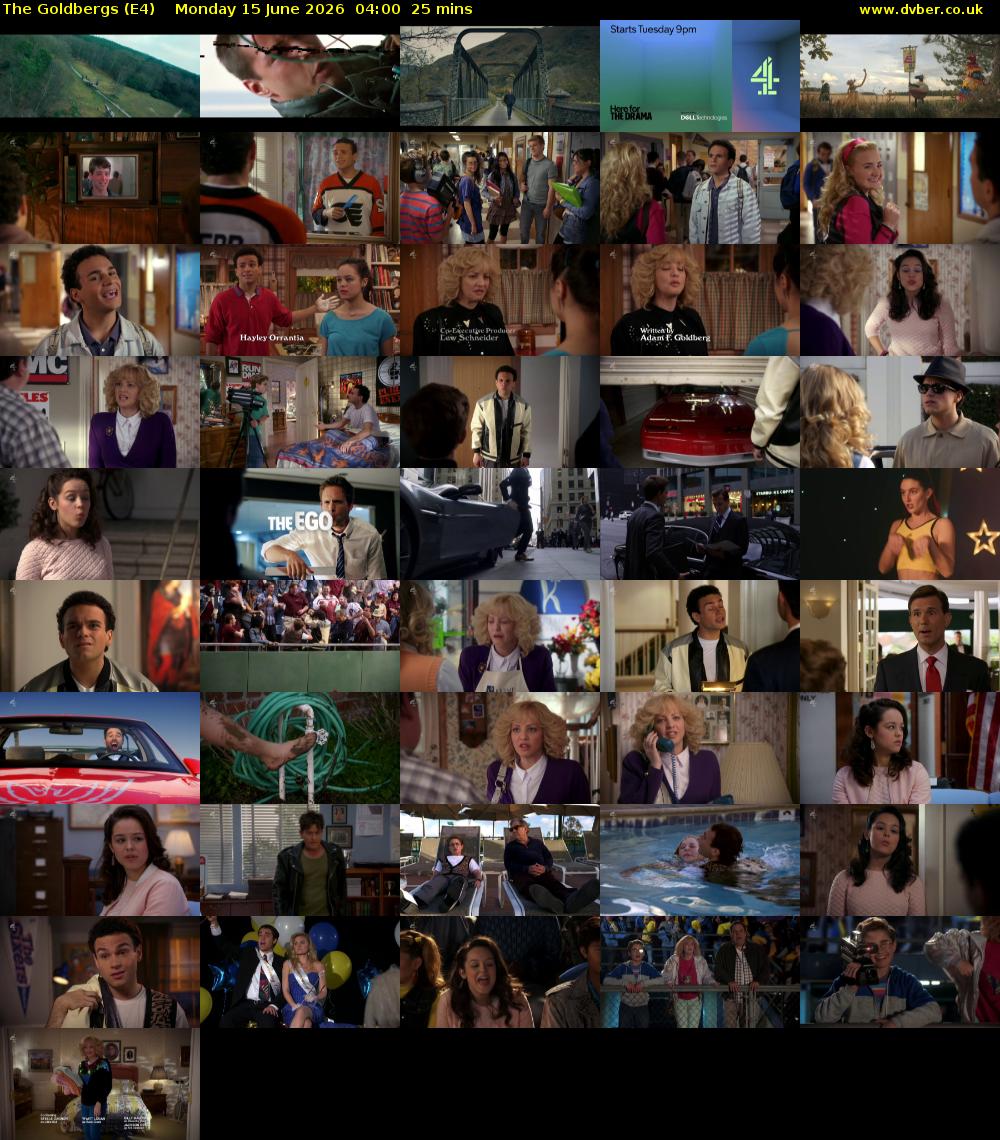 The Goldbergs (E4) Monday 15 June 2026 04:00 - 04:25