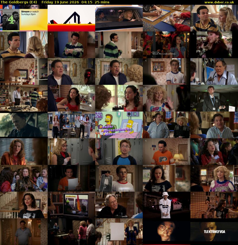 The Goldbergs (E4) Friday 19 June 2026 04:15 - 04:40