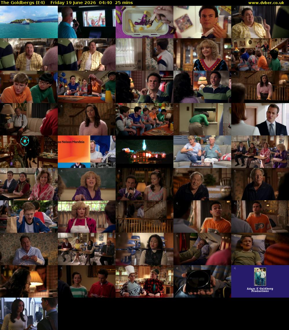 The Goldbergs (E4) Friday 19 June 2026 04:40 - 05:05