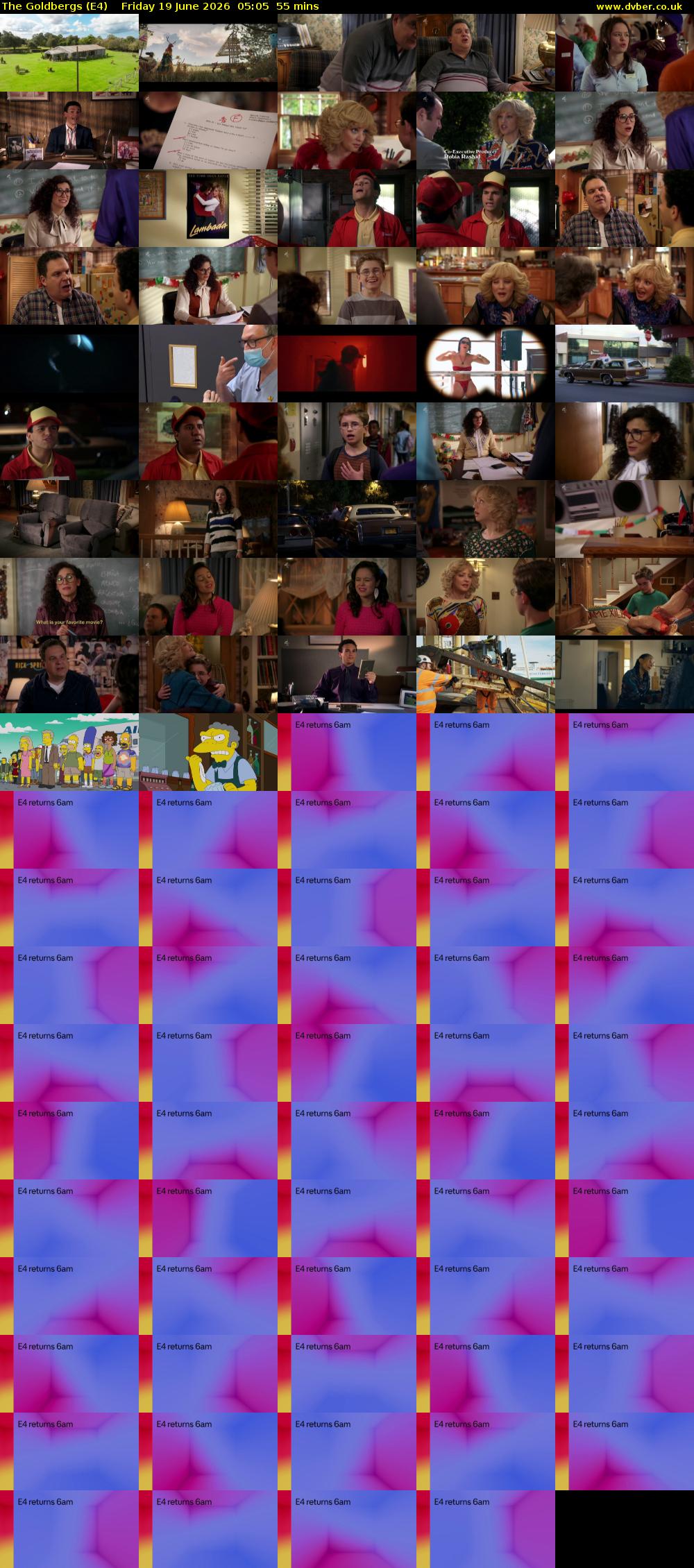 The Goldbergs (E4) Friday 19 June 2026 05:05 - 06:00