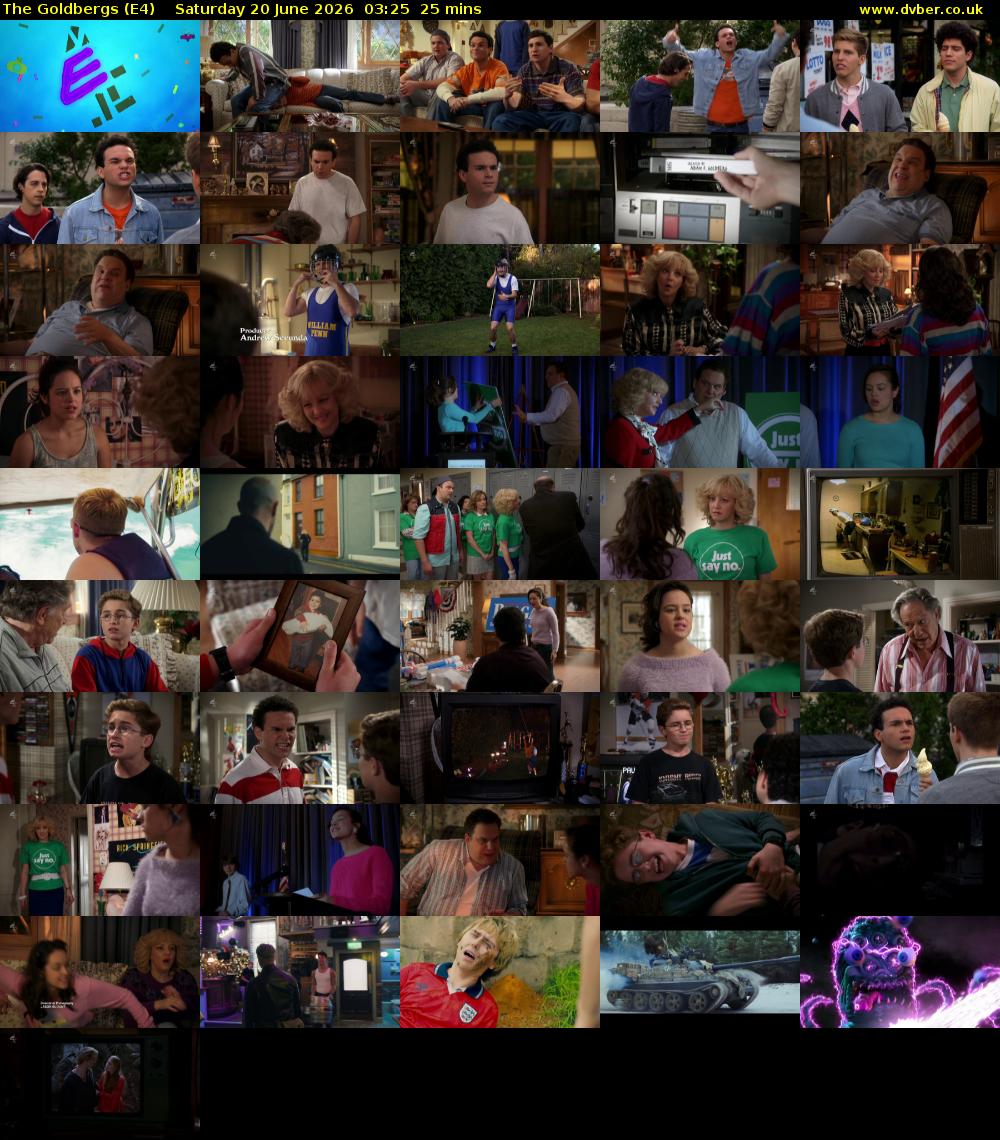 The Goldbergs (E4) Saturday 20 June 2026 03:25 - 03:50