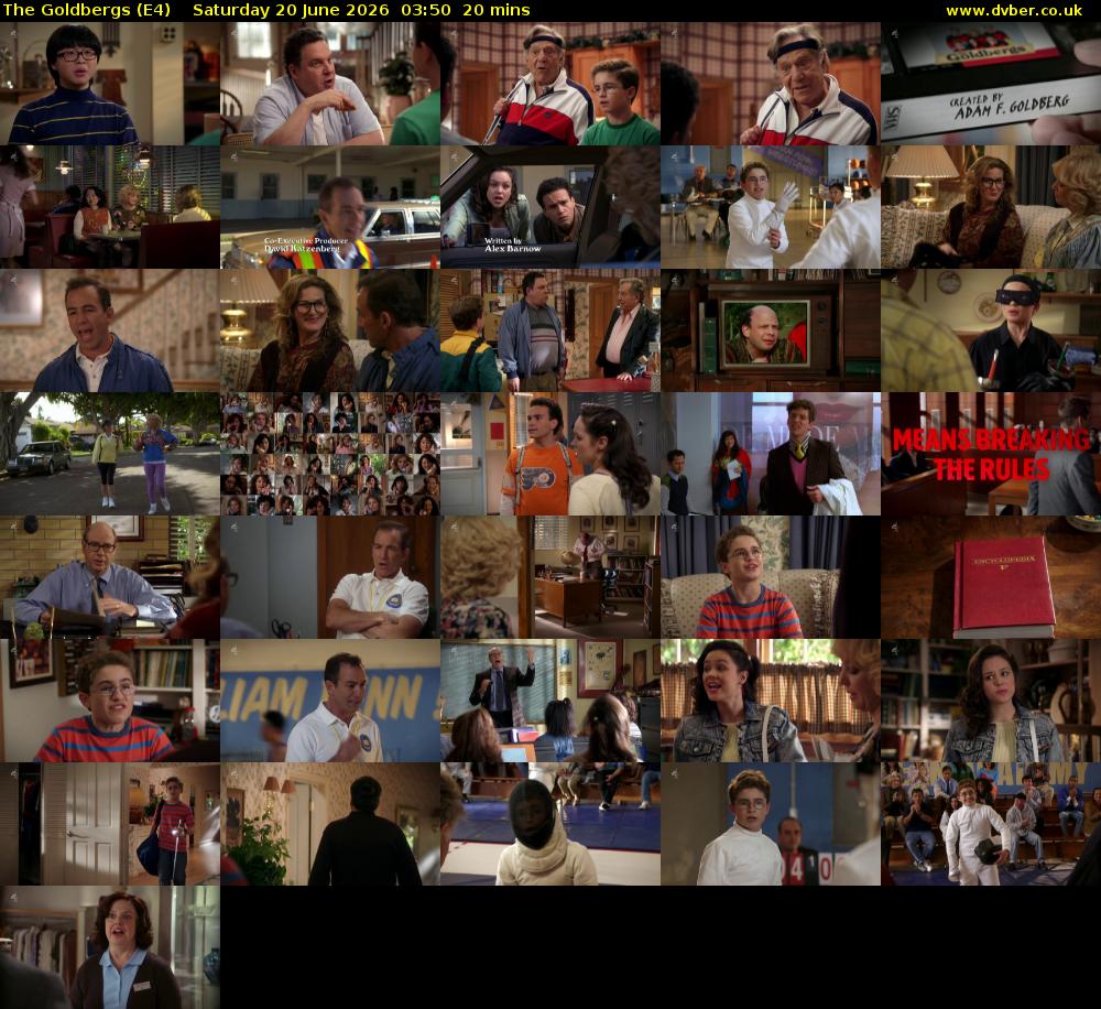 The Goldbergs (E4) Saturday 20 June 2026 03:50 - 04:10