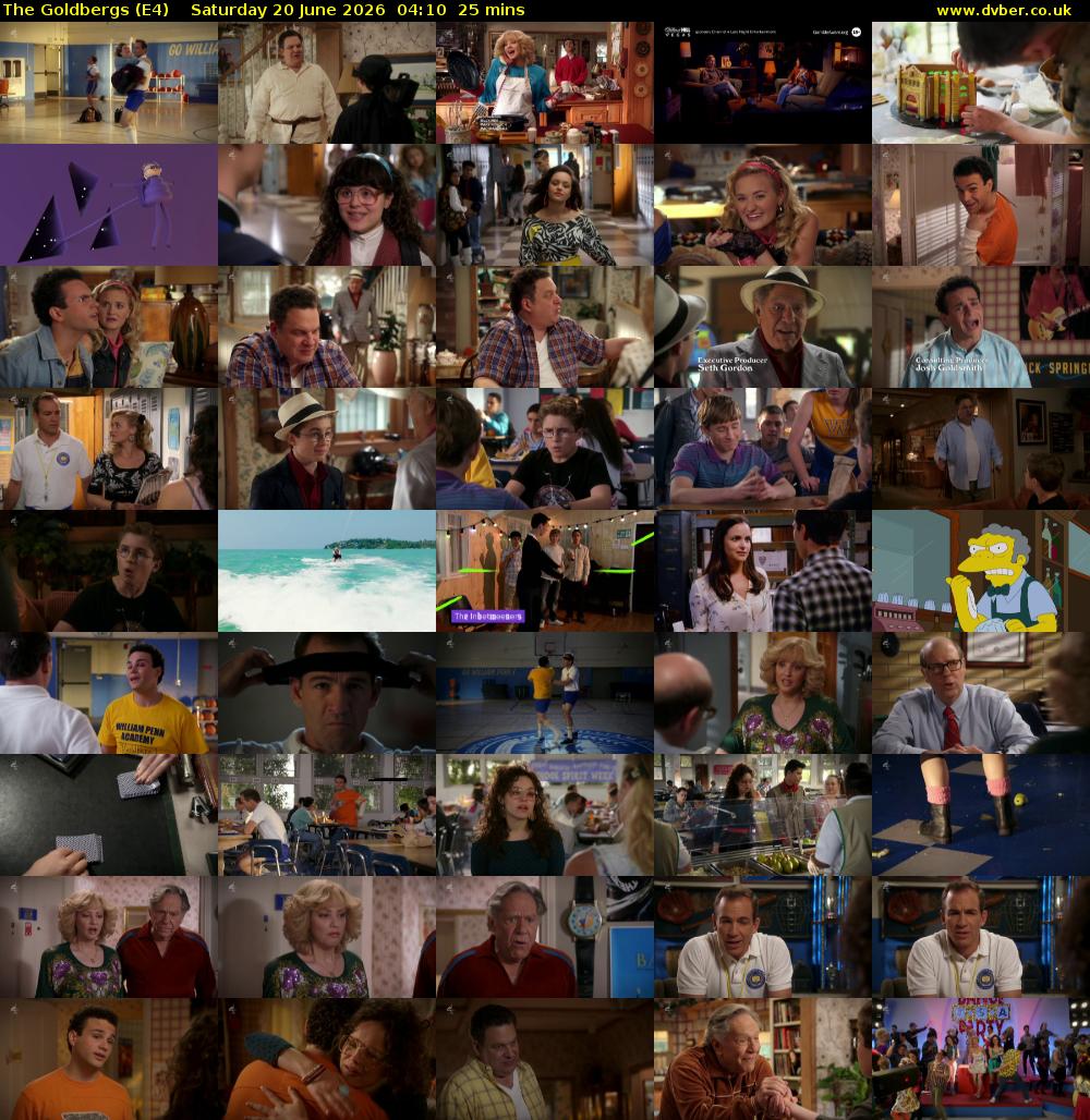 The Goldbergs (E4) Saturday 20 June 2026 04:10 - 04:35