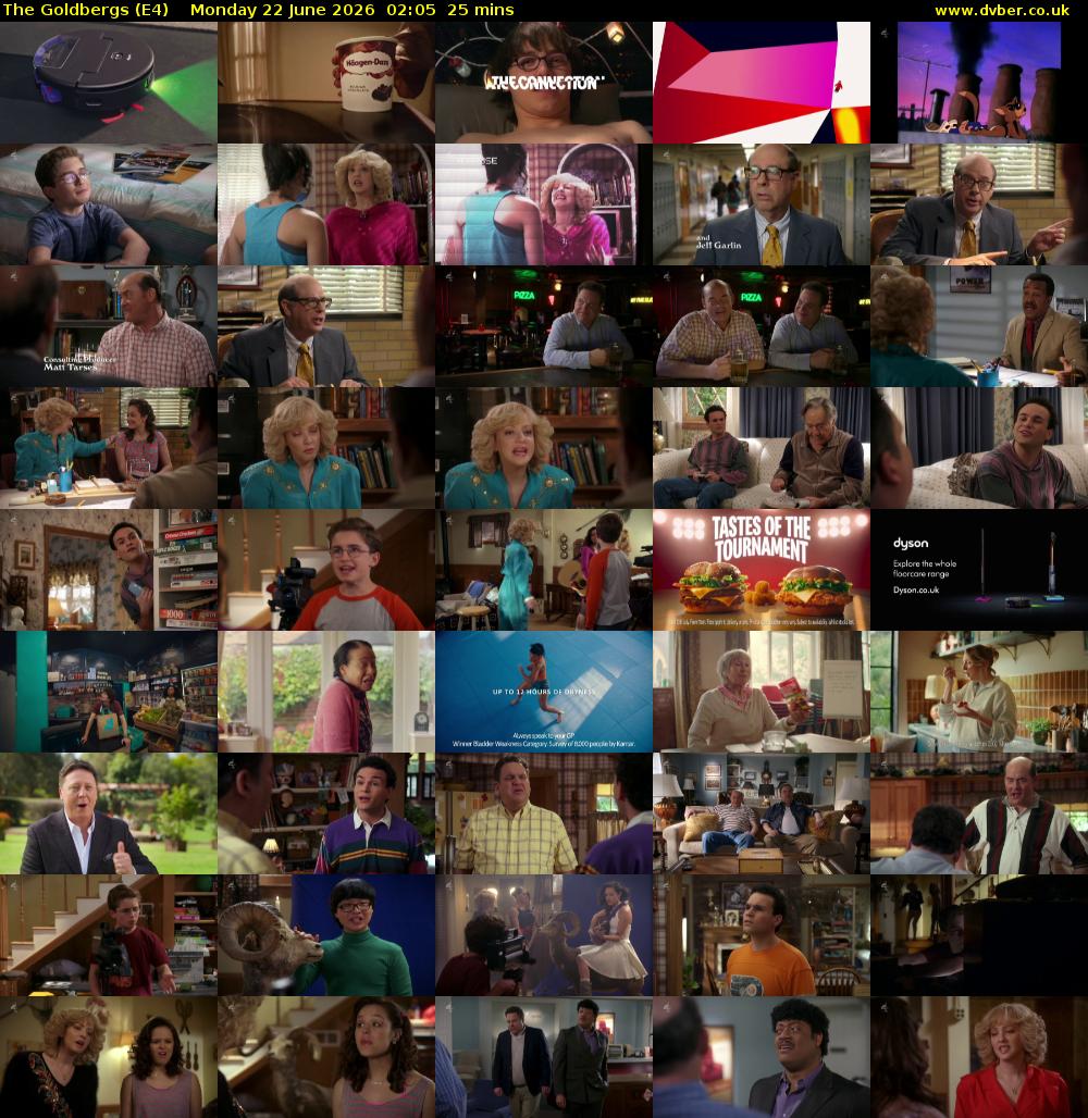 The Goldbergs (E4) Monday 22 June 2026 02:05 - 02:30