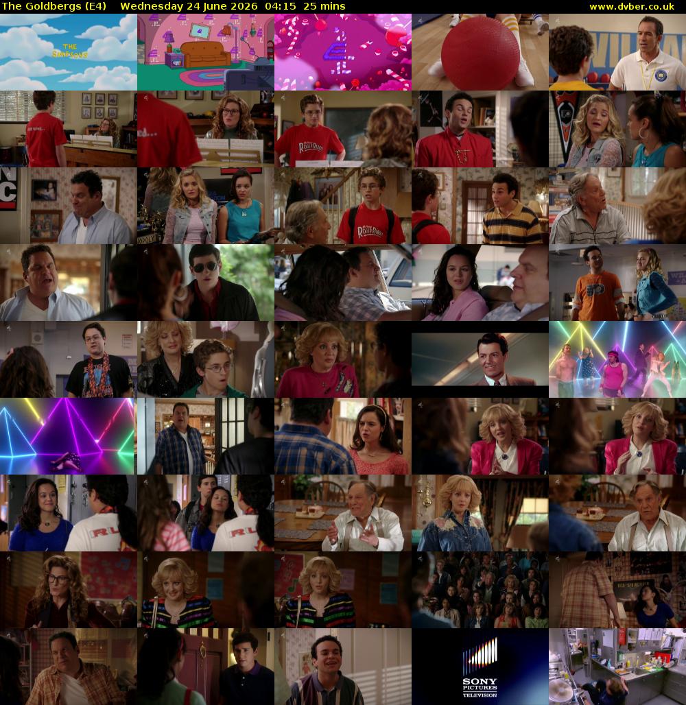 The Goldbergs (E4) Wednesday 24 June 2026 04:15 - 04:40