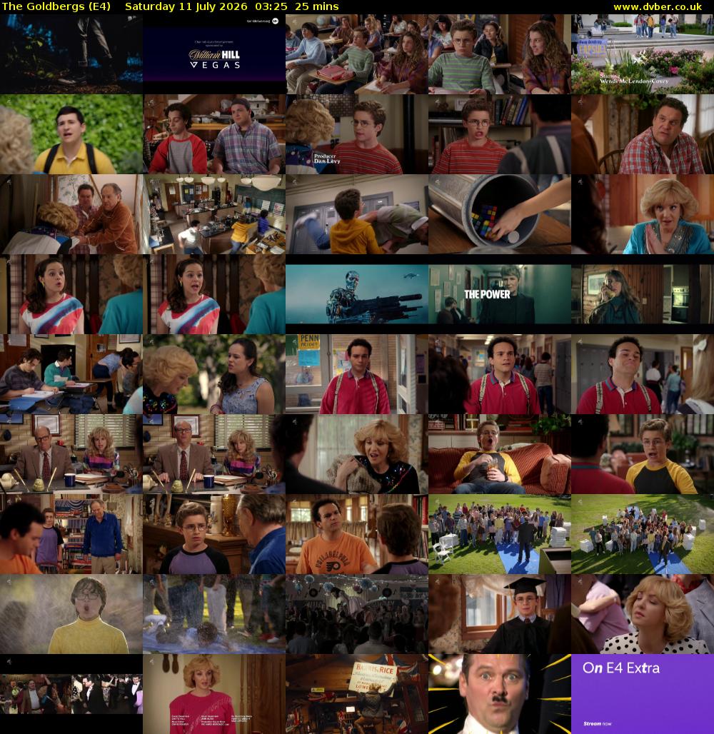 The Goldbergs (E4) Saturday 11 July 2026 03:25 - 03:50