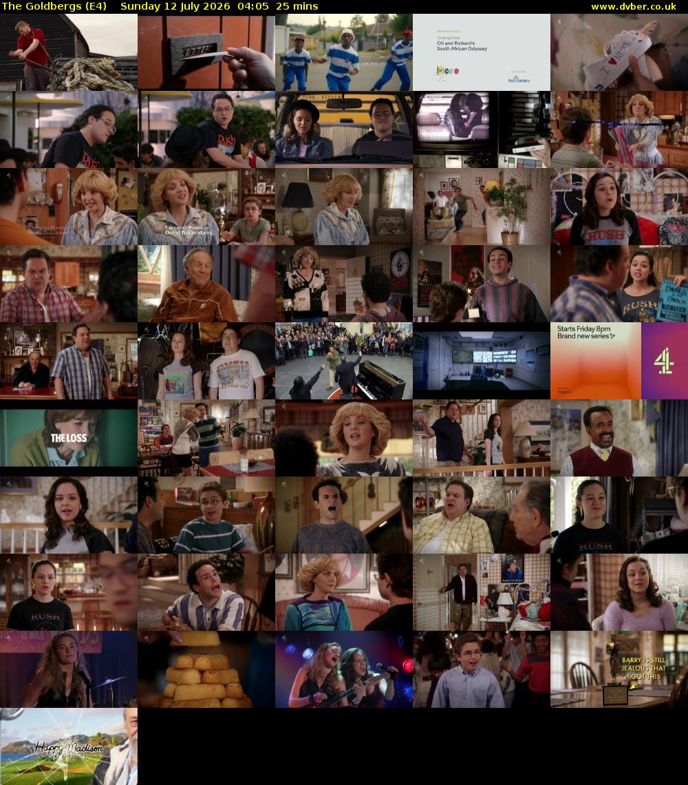 The Goldbergs (E4) Sunday 12 July 2026 04:05 - 04:30