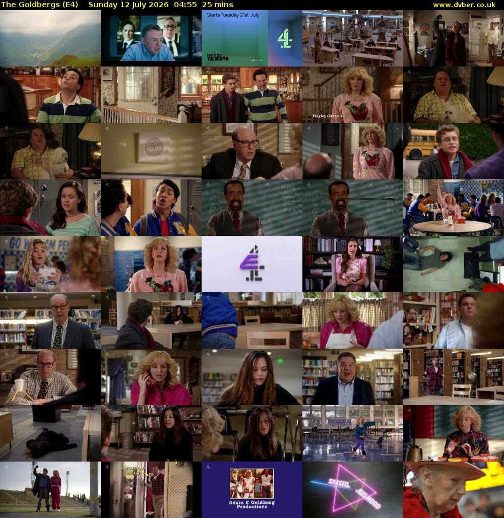 The Goldbergs (E4) Sunday 12 July 2026 04:55 - 05:20