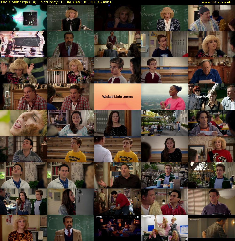 The Goldbergs (E4) Saturday 18 July 2026 03:30 - 03:55