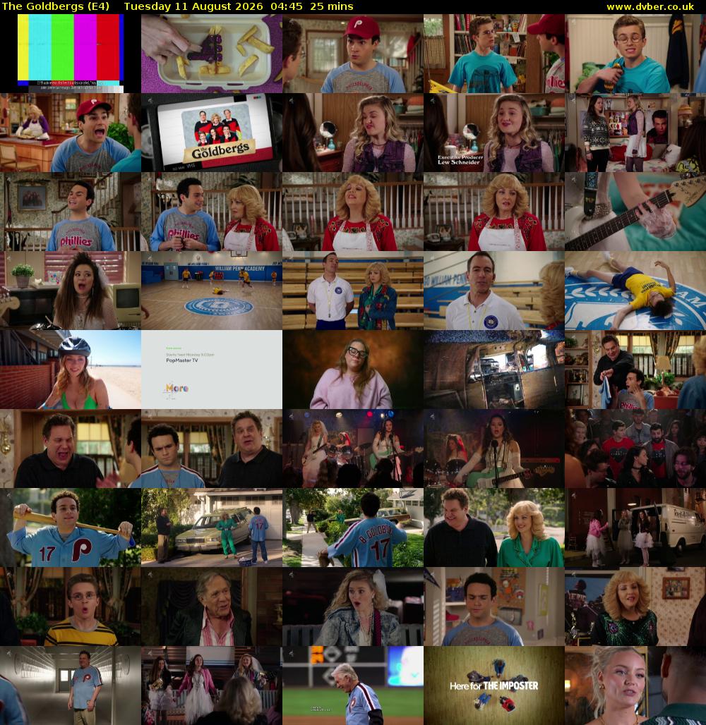 The Goldbergs (E4) Tuesday 11 August 2026 04:45 - 05:10