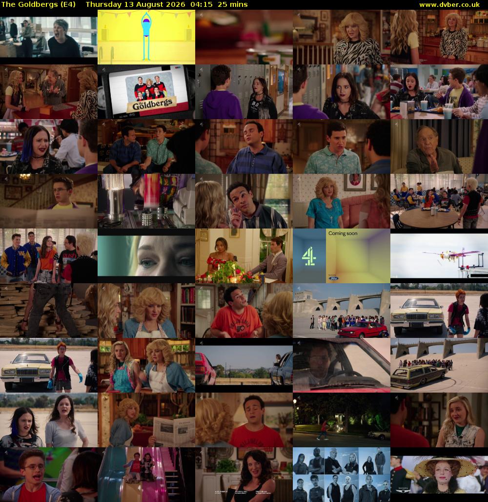The Goldbergs (E4) Thursday 13 August 2026 04:15 - 04:40
