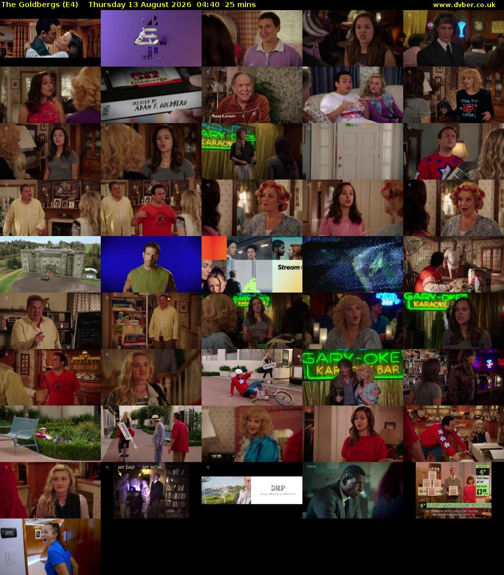 The Goldbergs (E4) Thursday 13 August 2026 04:40 - 05:05