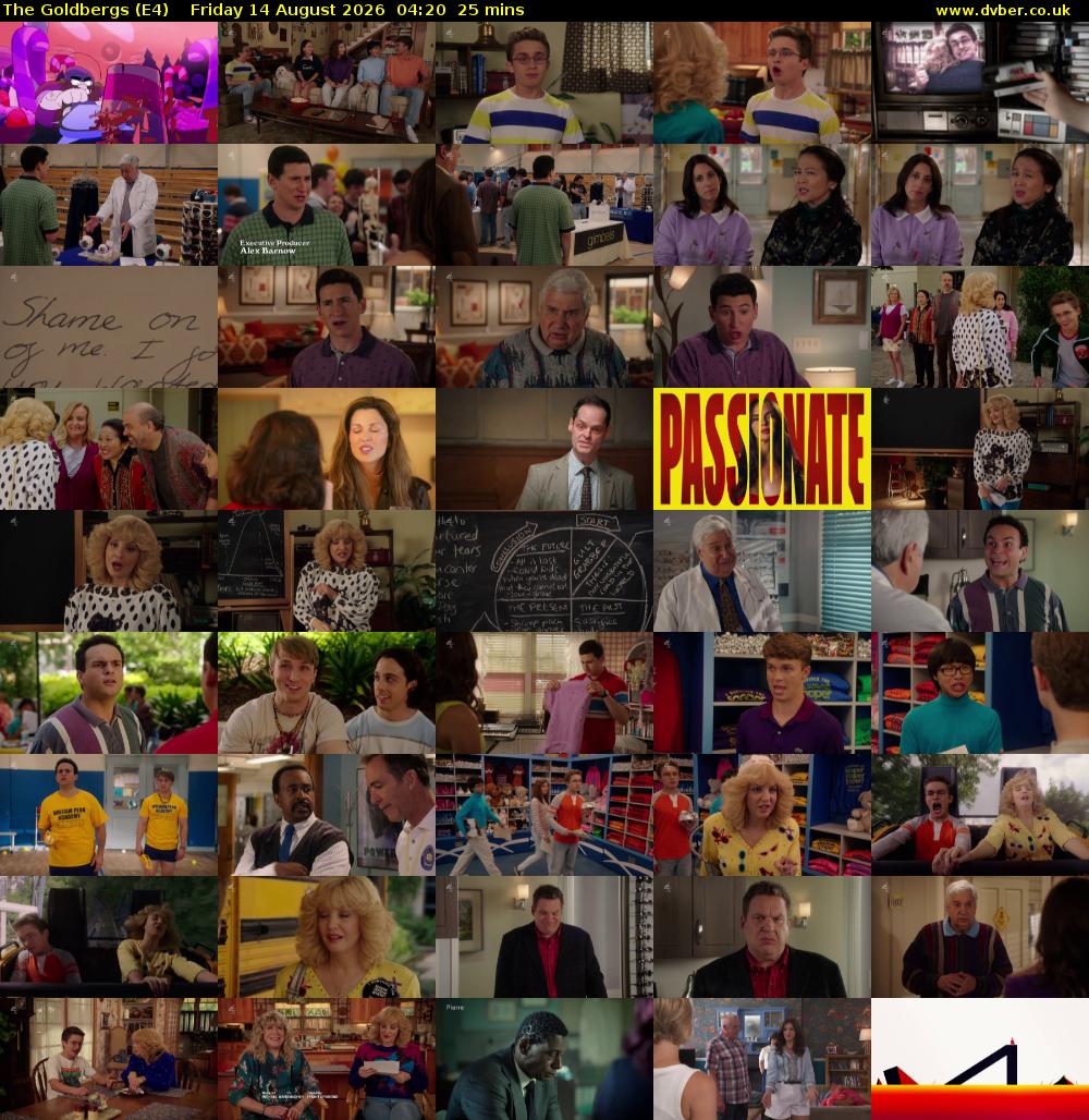 The Goldbergs (E4) Friday 14 August 2026 04:20 - 04:45