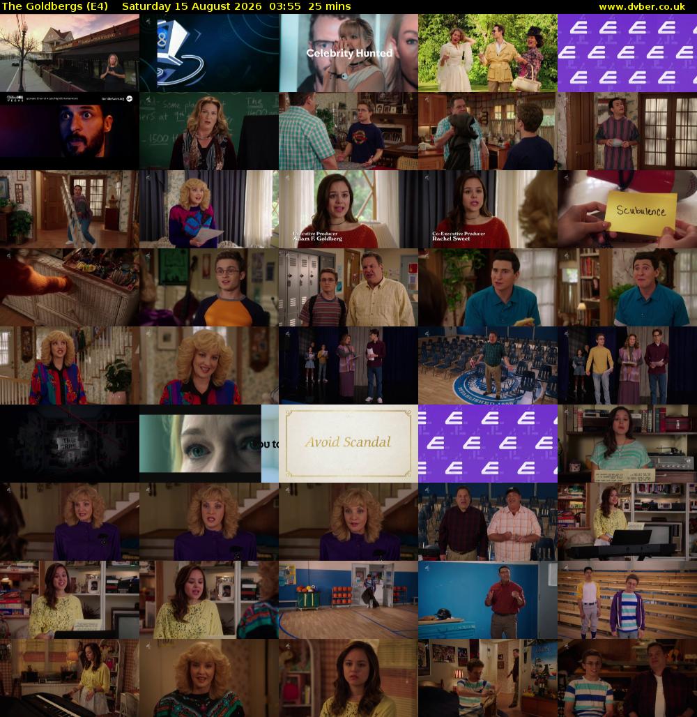 The Goldbergs (E4) Saturday 15 August 2026 03:55 - 04:20