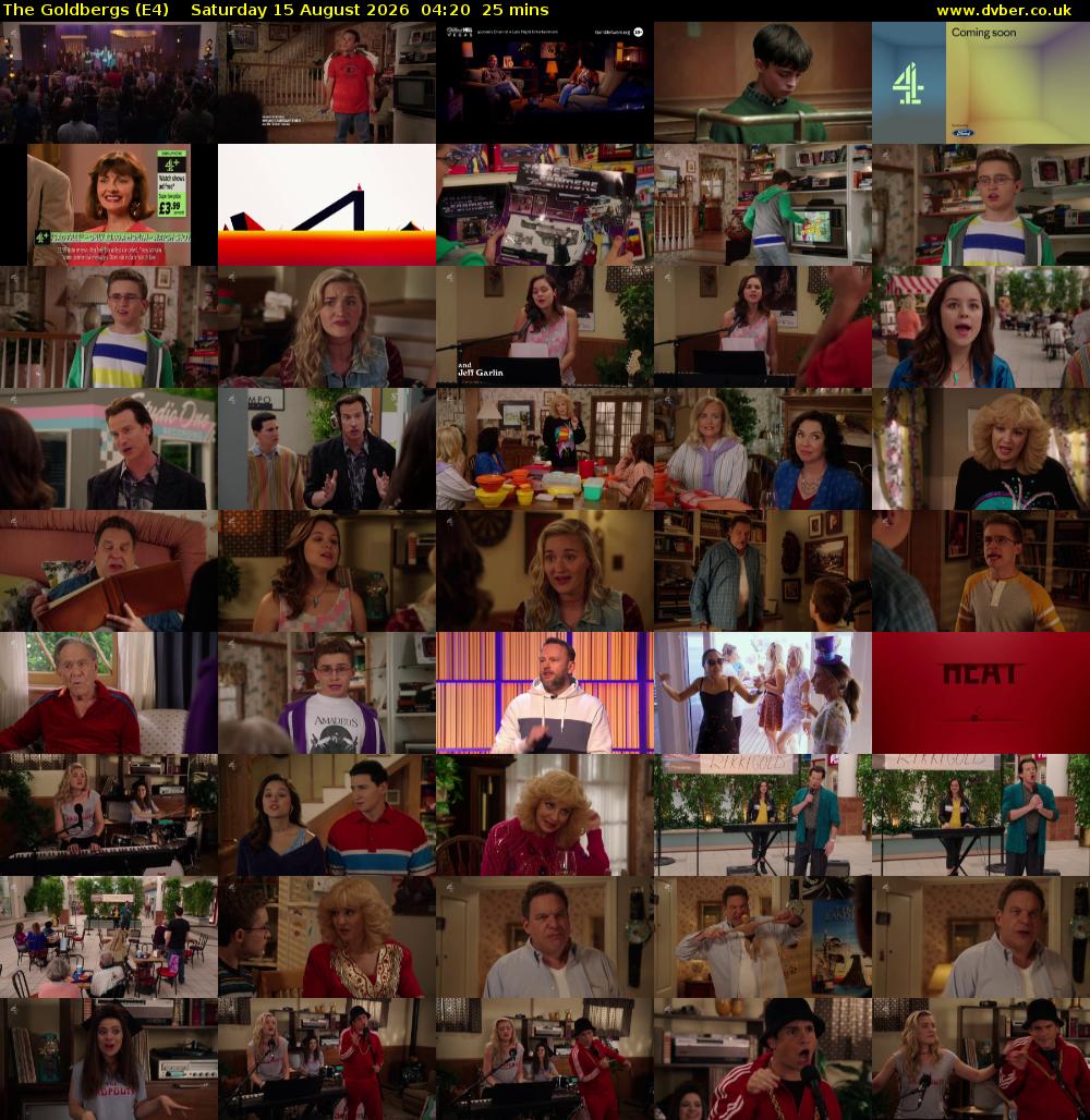 The Goldbergs (E4) Saturday 15 August 2026 04:20 - 04:45