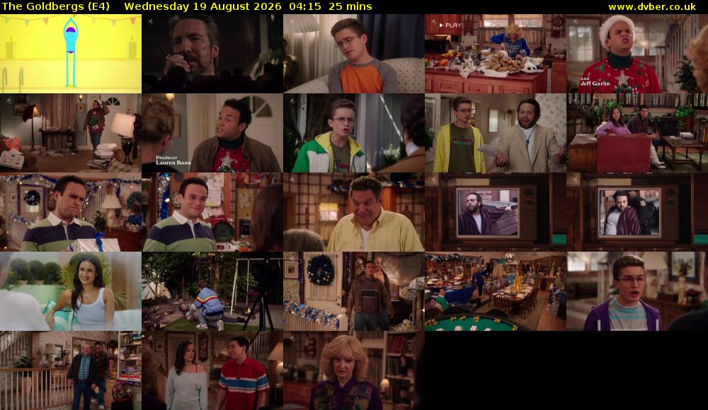 The Goldbergs (E4) Wednesday 19 August 2026 04:15 - 04:40