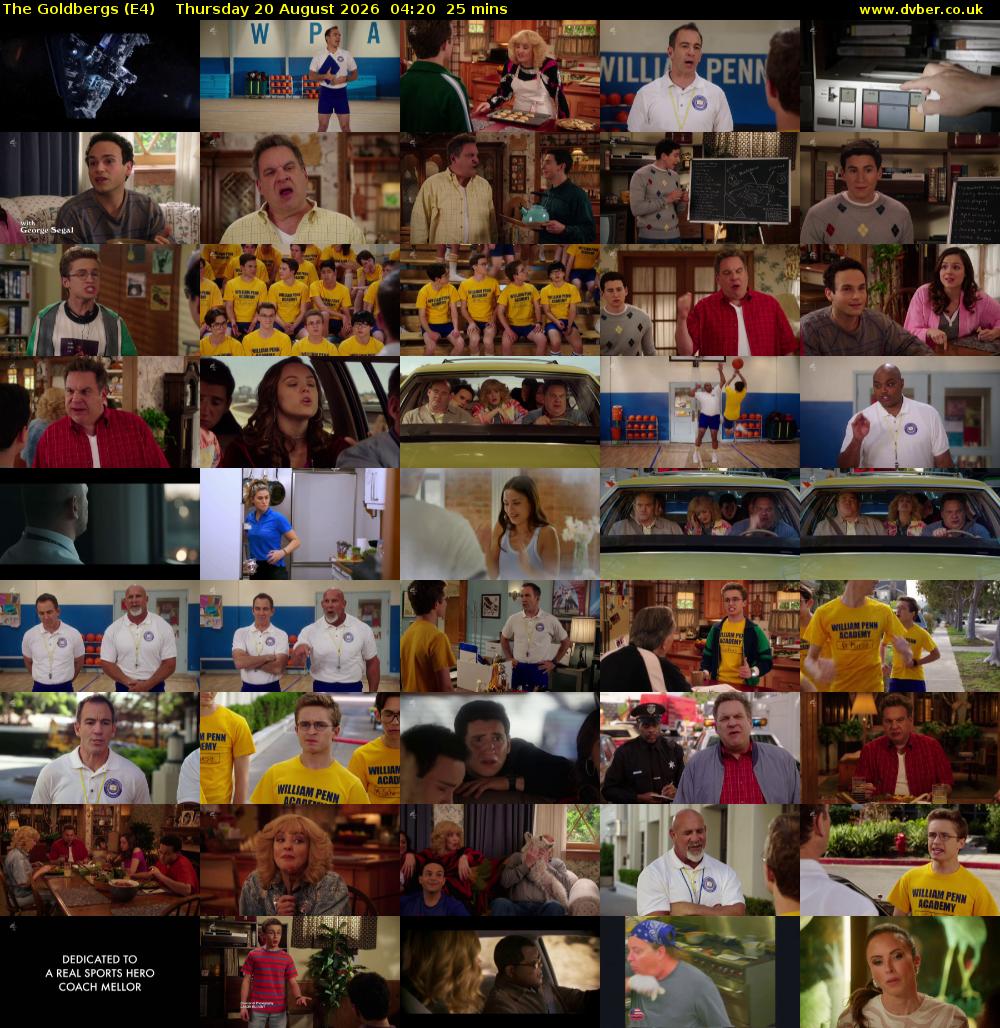 The Goldbergs (E4) Thursday 20 August 2026 04:20 - 04:45