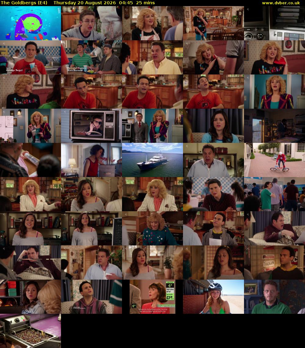 The Goldbergs (E4) Thursday 20 August 2026 04:45 - 05:10