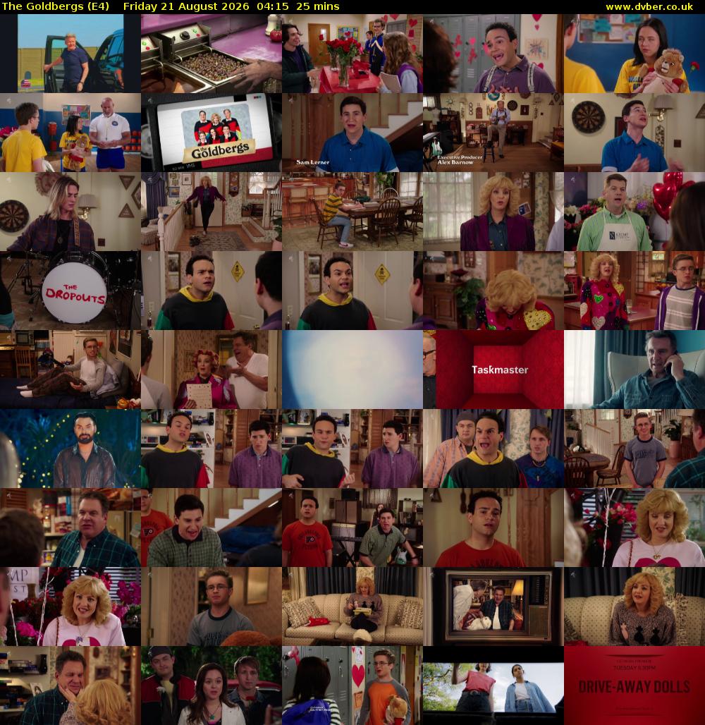 The Goldbergs (E4) Friday 21 August 2026 04:15 - 04:40