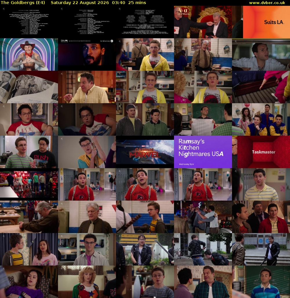 The Goldbergs (E4) Saturday 22 August 2026 03:40 - 04:05