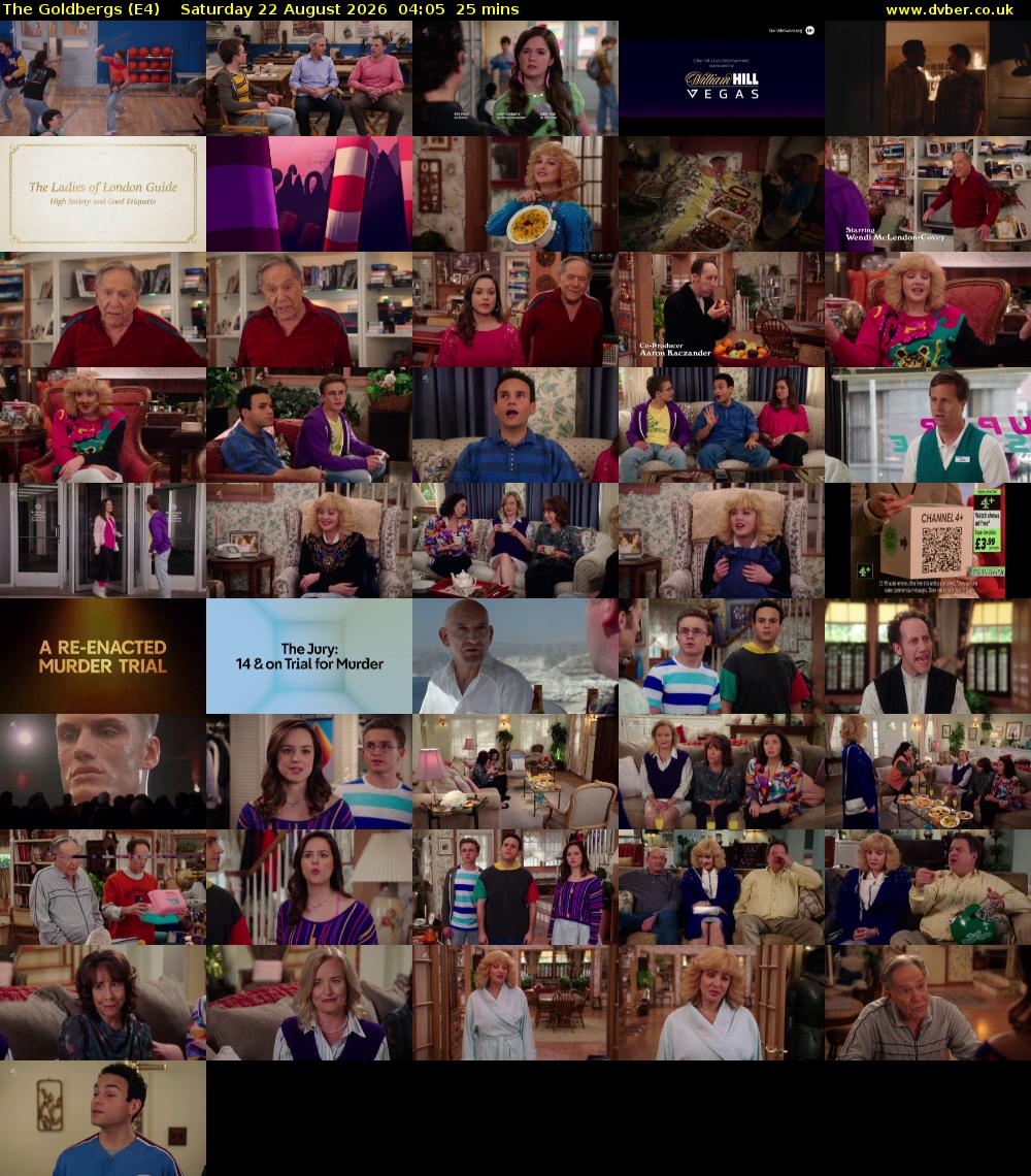 The Goldbergs (E4) Saturday 22 August 2026 04:05 - 04:30