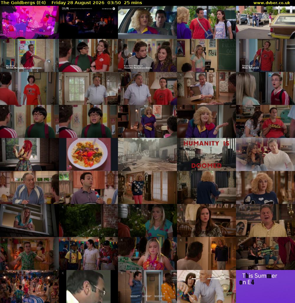 The Goldbergs (E4) Friday 28 August 2026 03:50 - 04:15
