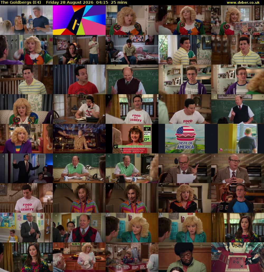 The Goldbergs (E4) Friday 28 August 2026 04:15 - 04:40