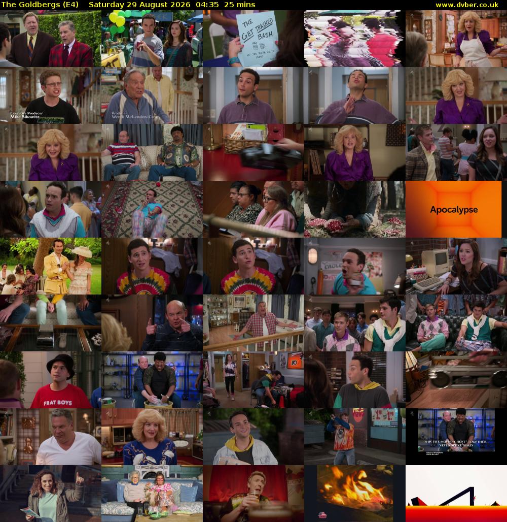 The Goldbergs (E4) Saturday 29 August 2026 04:35 - 05:00