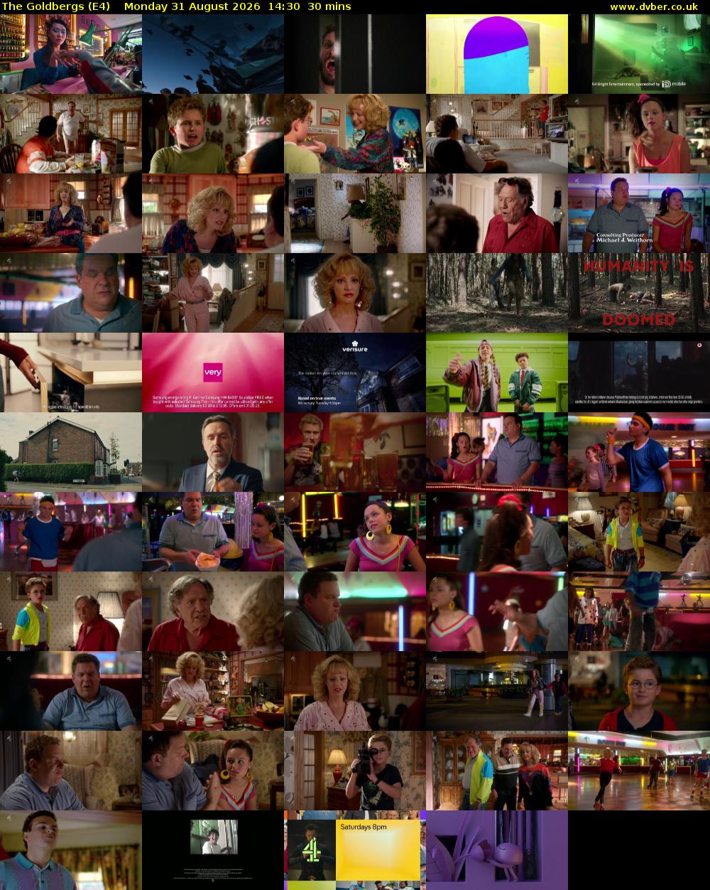 The Goldbergs (E4) Monday 31 August 2026 14:30 - 15:00