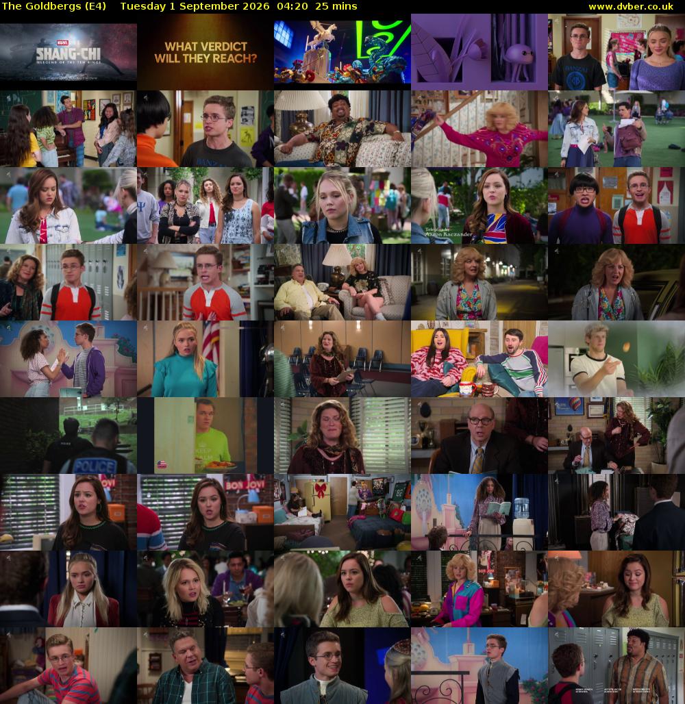 The Goldbergs (E4) Tuesday 1 September 2026 04:20 - 04:45