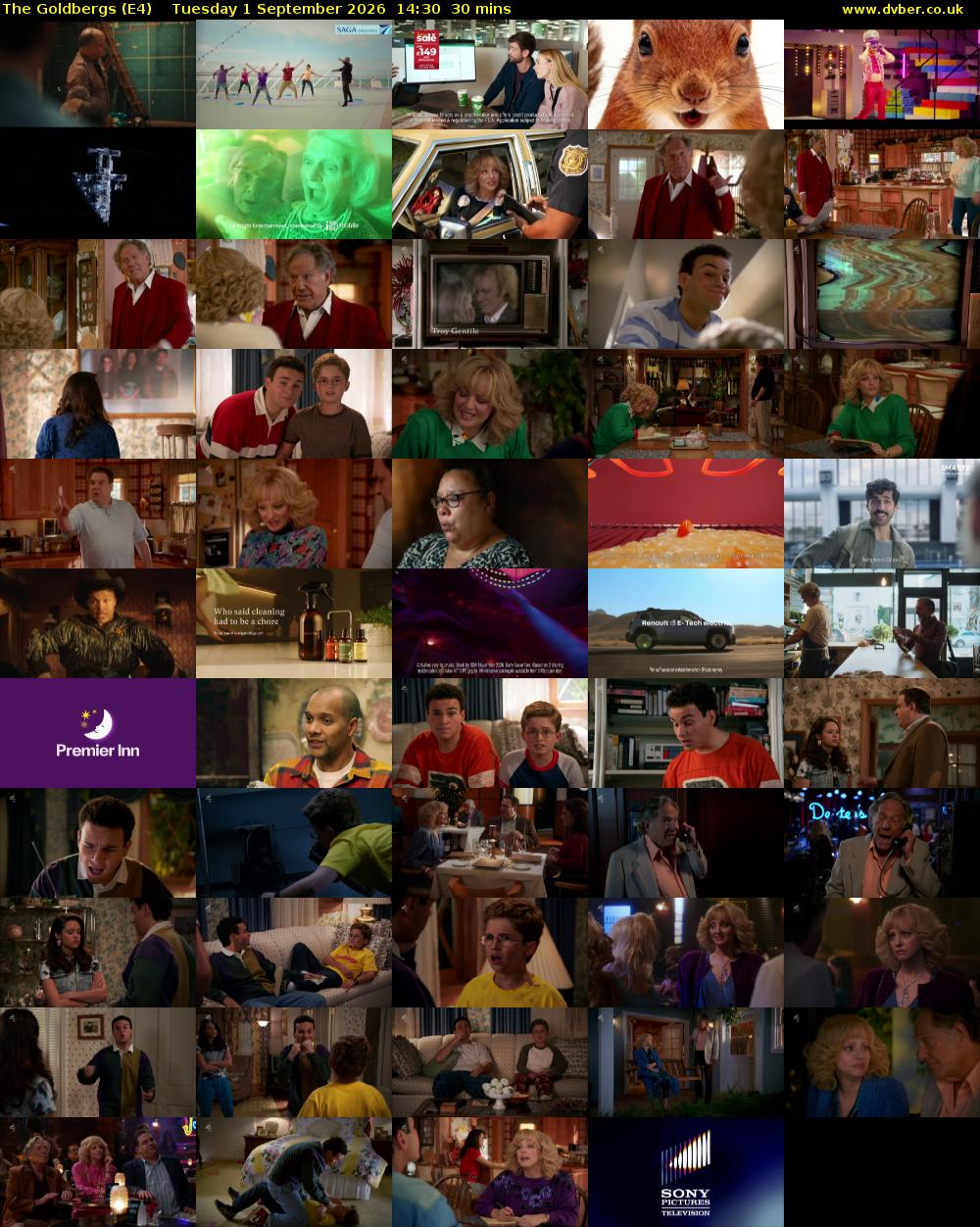The Goldbergs (E4) Tuesday 1 September 2026 14:30 - 15:00