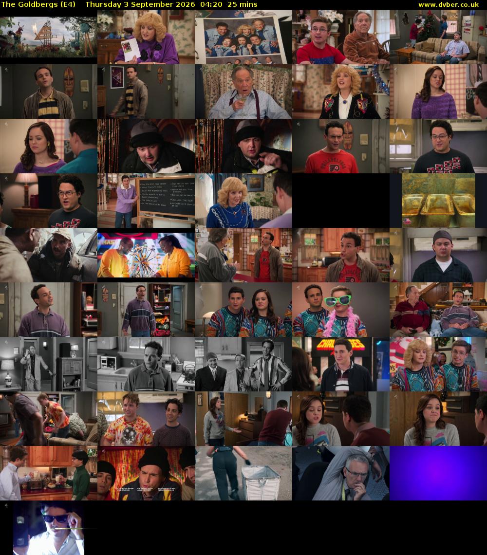 The Goldbergs (E4) Thursday 3 September 2026 04:20 - 04:45