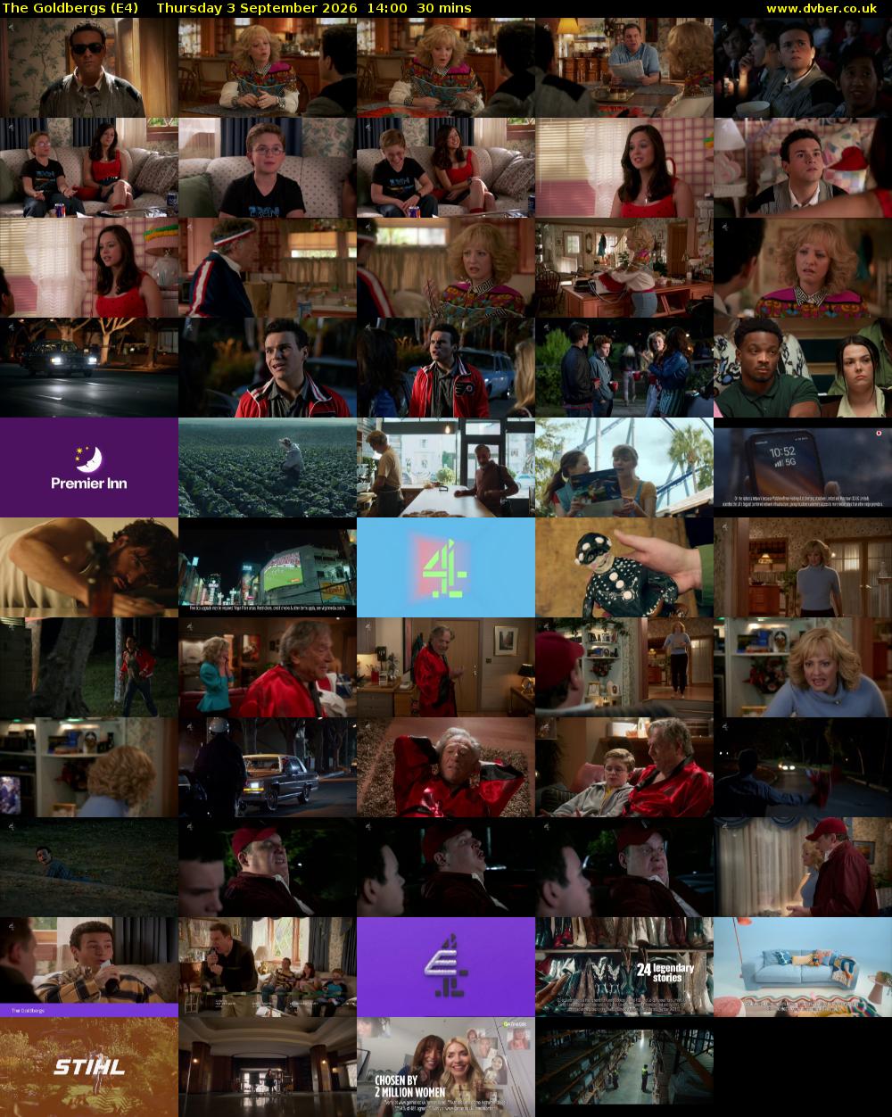 The Goldbergs (E4) Thursday 3 September 2026 14:00 - 14:30