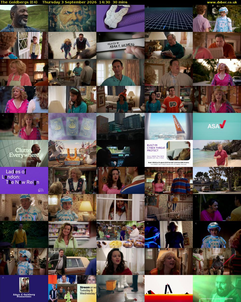 The Goldbergs (E4) Thursday 3 September 2026 14:30 - 15:00